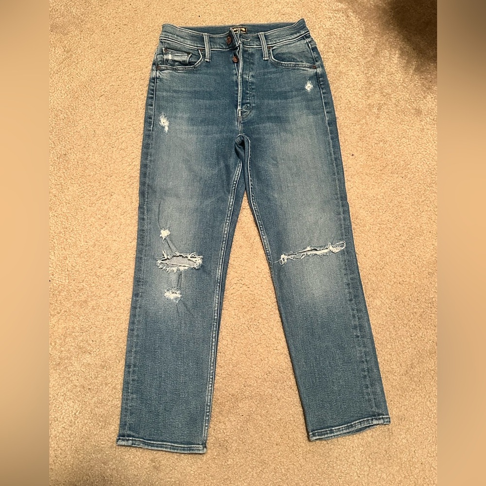 MOTHER Sky Blue Denim Jeans